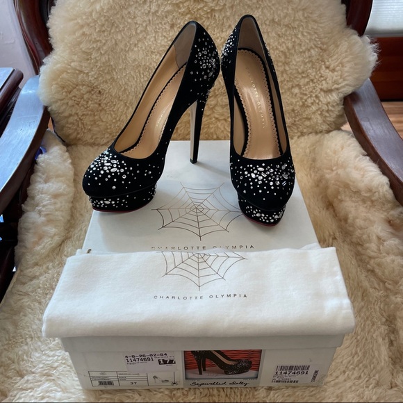 Charlotte Olympia Shoes - SOLD! NWT Charlotte Olympia Bejewelled Dolly Pumps